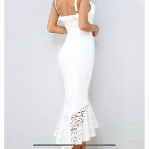 Leeanne Mitty dress in white lace